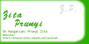 zita prunyi business card